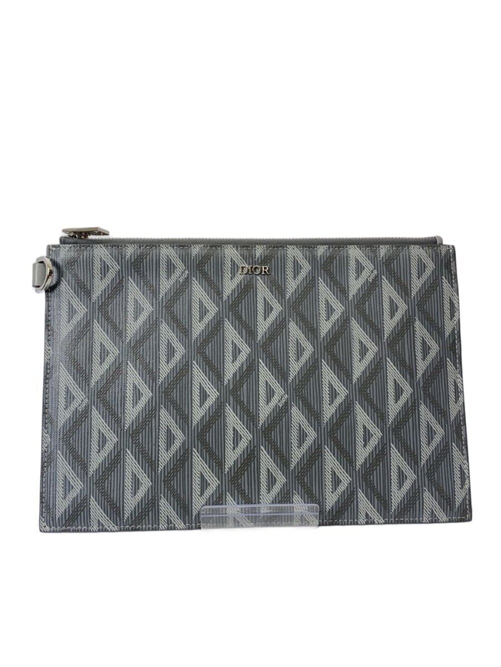 Christian Dior Diamond Clutch Bag Silver